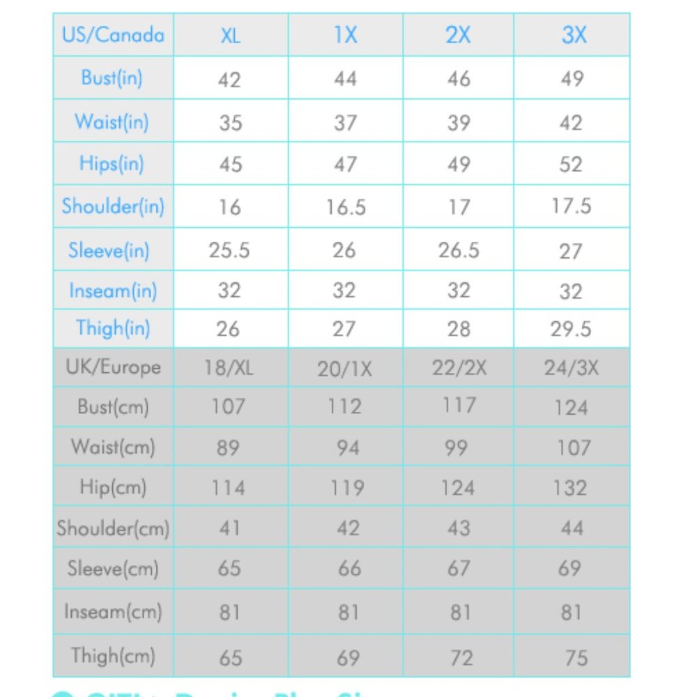 PLEASE READ - Size Chart - Picture 4 of 5